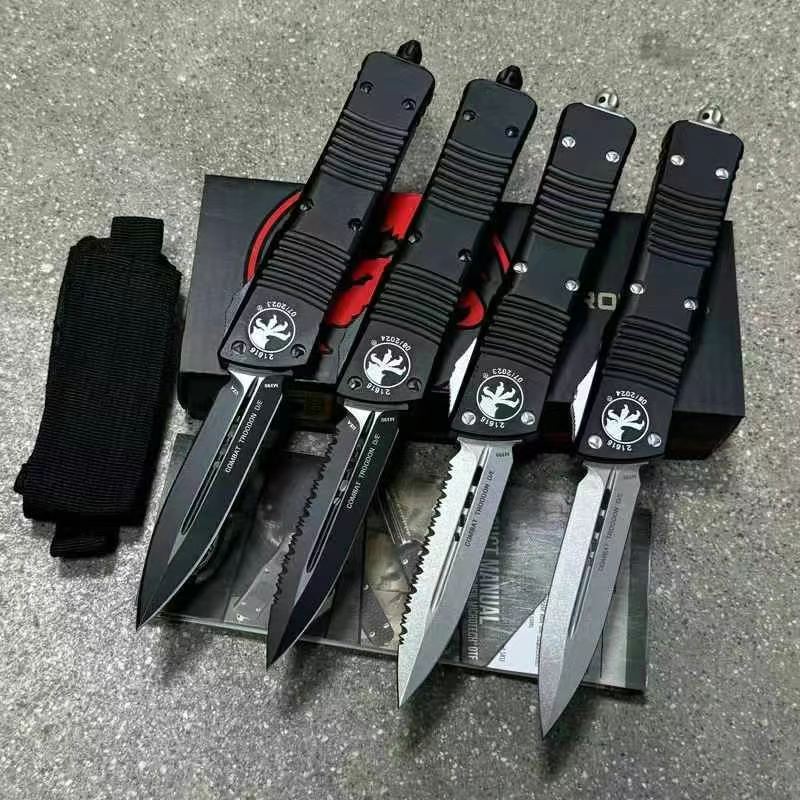 Microtech มังกรฟันบาดเจ็บ - OTF รุ่นไฮเอนด์ วัสดุตัดขอบ: M390 ความแข็ง: 58HRC วัสดุก้าน: อลูมิเนียมอัลลอยด์การบิน 6061
