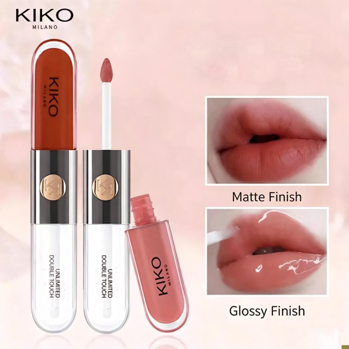 ลิป Kiko Milano Double Touch ของแท้ ลิปสติก 2 หัว ไม่หลุด ไม่ติดแมสก์ พร้อมส่ง
