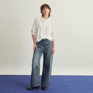(ส่งด่วน กทม 4 ชม.) SLURBOYY Original Baggy Jeans กางเกงยีนส์ทรงขากระบอกใหญ่ (P0051)