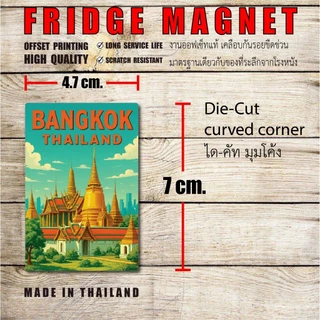 “best quality!!” FRIDGE MAGNET FROM THAILAND แม่เหล็กติดตู้เย็น สี่เหลี่ยม v.2 ไดคัทมุมโค้ง เนื้องานคุณภาพ กันรอยขีดข่วน