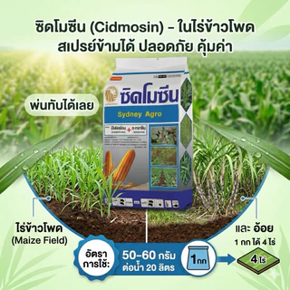 ซิดโมซีน ขนาด1กก แบบเม็ด ตัวเดียวกับเสือโซซีน ยาฆ่าหญ้าในไร่ข้าวโพด เมโซไตรโอน + อะทราซีน 8+80.8