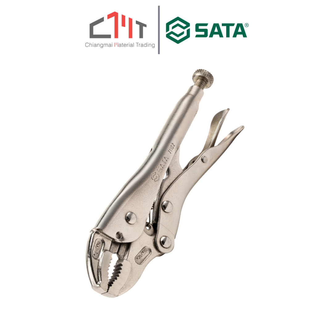 SATA คีมล็อคปากโค้ง ขนาด 5", 7", 10" No.71101 / 71102 / 71103