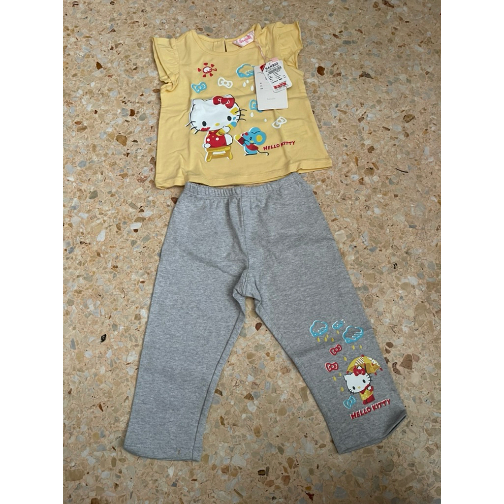 Sanrio เซตเสื้อ+กางเกง hello kitty ของแท้size80