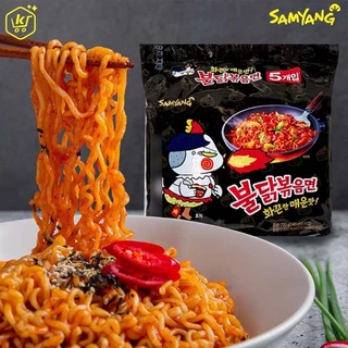 Samyang ซัมยัง บูลดัก สไปซี่ ราเมง ออริจินอล 5 ซอง บะหมี่เผ็ดเกาหลี ราเม็งกึ่งสำเร็จรูป | Buldak Spicy Ramen Original