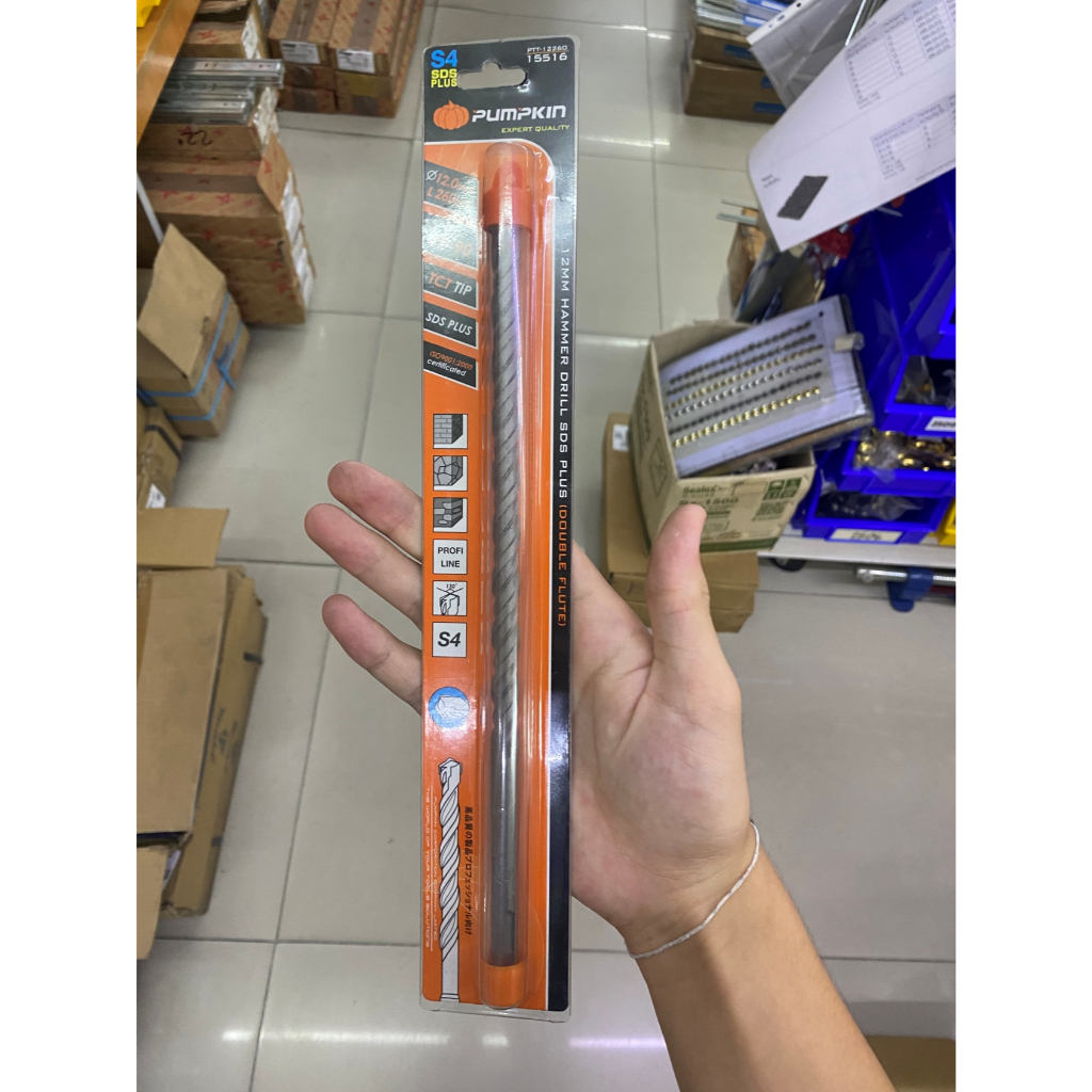 PUMPKIN 15516 ดอกสว่านโรตารี่12X260mm