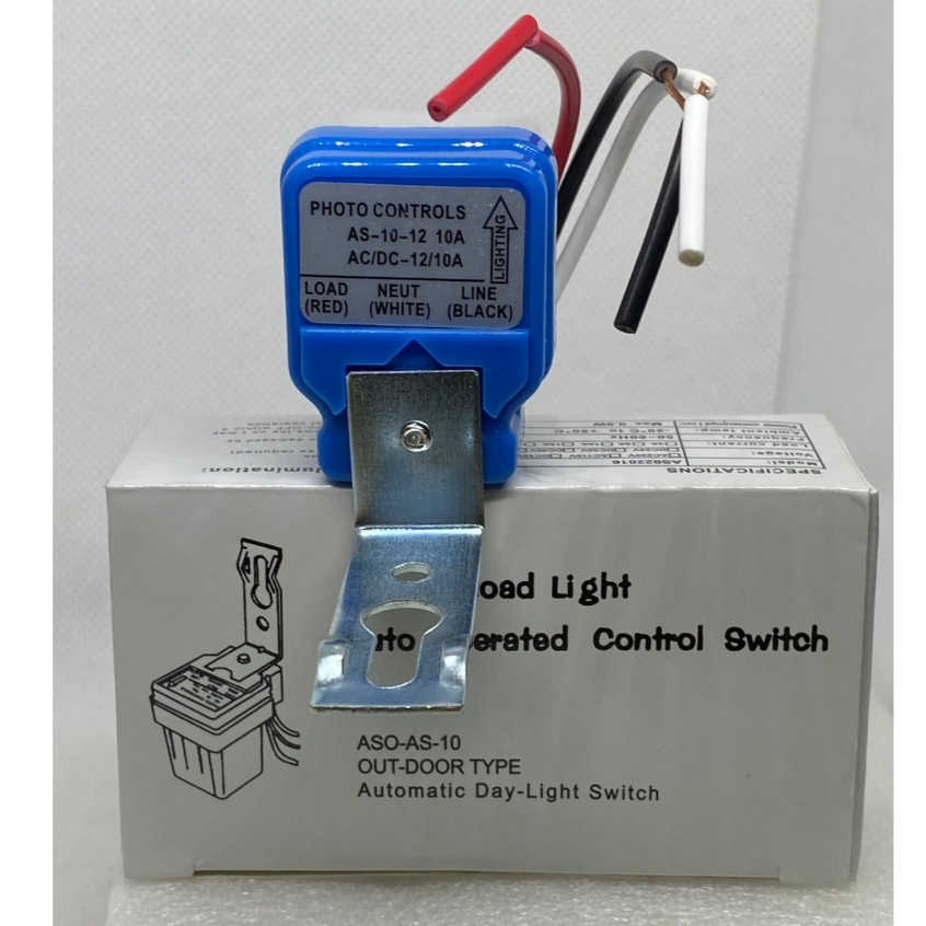 AS-10 Photoelectric Sensor Photo Switch Sensor 12V/36V/48V AC/DC/220V เซ็นเซอร์สวิตซ์จับแสง