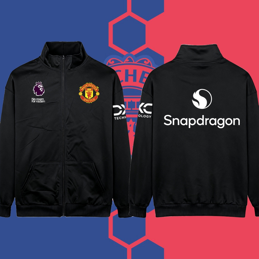 sun protection clothing Manchester United แฟชั่น Cardigan Hooded and ยืนคอคาร์ดิแกน ธีมฟุตบอล ซิป เสื้อฮู้ด M-3XL