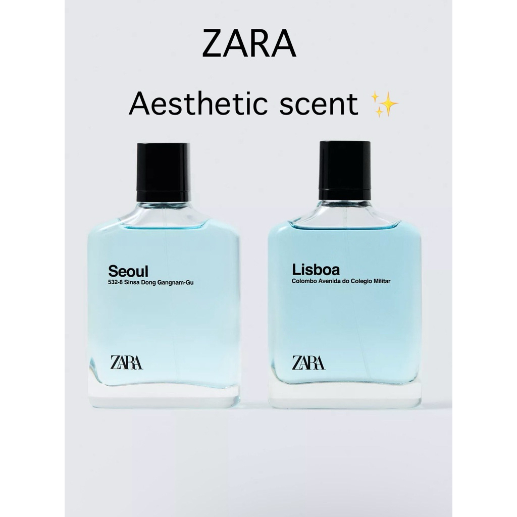 คู่หูความสดชื่น! ZARA SEOUL & LISBOA EDT 100ml. 🇰🇷🇵🇹 น้ำหอมที่ต้องมีติดบ้าน หอมสะท้านทุกสถานการณ์! ✨