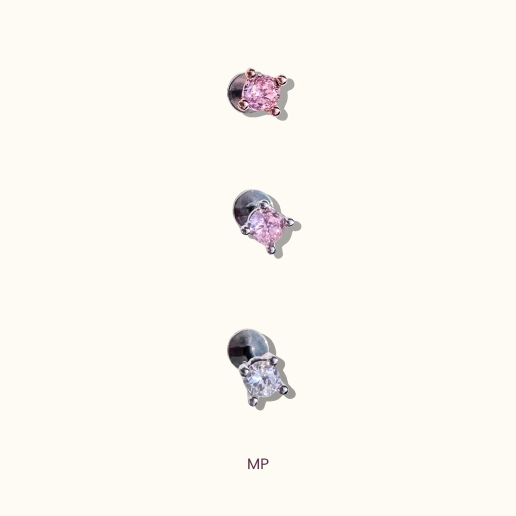 More Than Piercing: MP34 Tiny Square Dot Labret *waterproof* (1 ชิ้น)