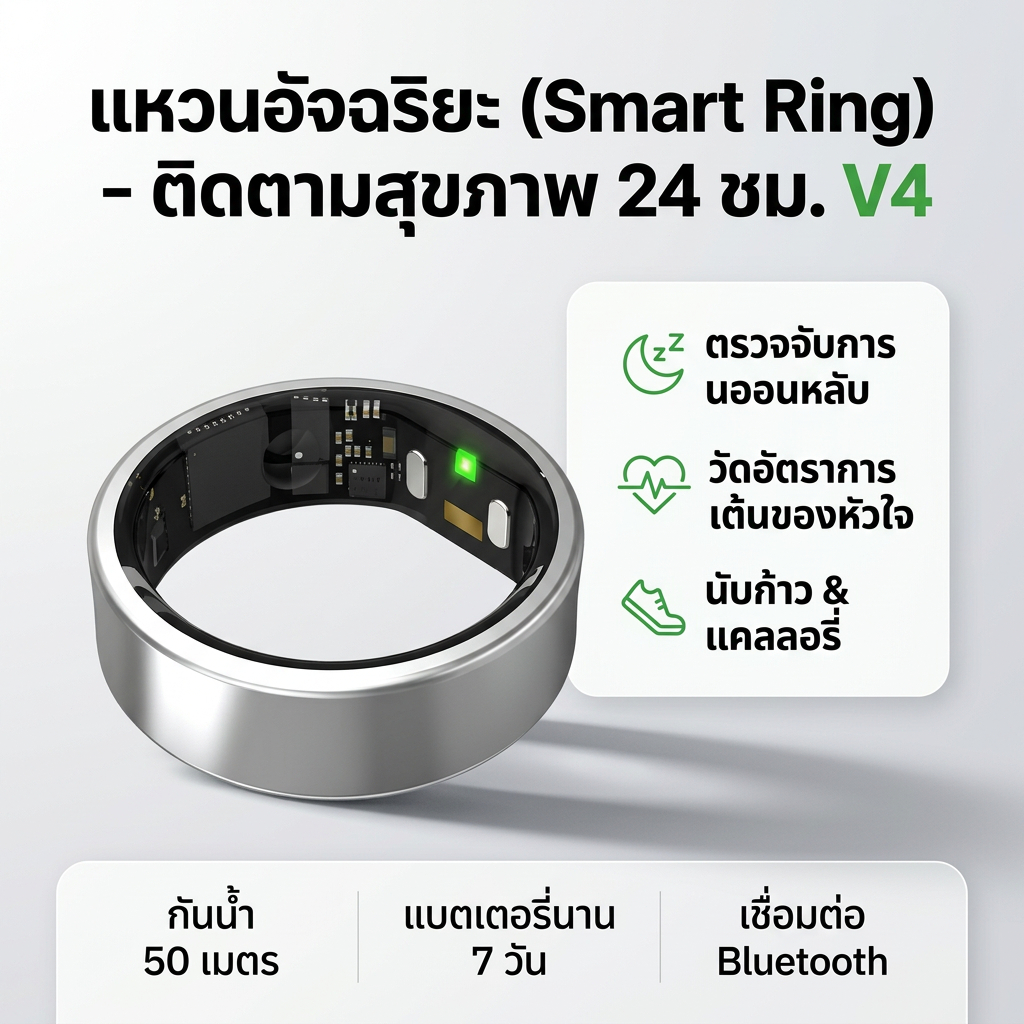 [โปรดอ่านรายละเอียดสินค้าก่อนสั่งซื้อ] RingConn แหวนอัจฉริยะ Smart Ring รุ่น Gen 2 Air
