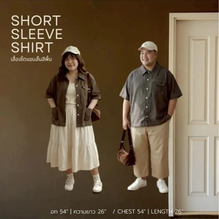 🩶New!! Short Sleeve Shirt,Classic Shirt เสื้อเชิ้ตแขนสั้นและแขนยาว ทรงครอป