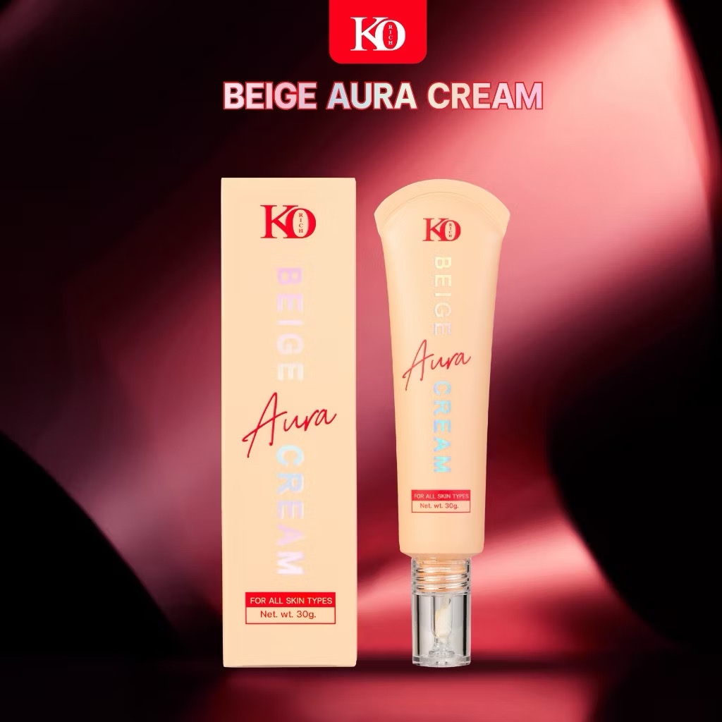 ‼️ของแท้💯%‼️ เบส ทาหน้า เคโอริช Beige Aura Cream Korich