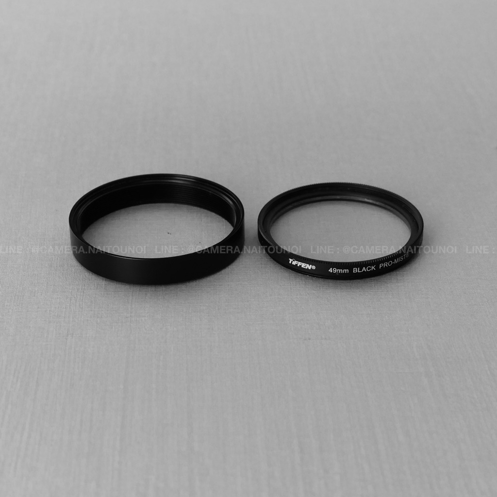 ( Used!! ) Tiffen Filter 49mm + Adapter Ring Hood For Fuji X100VI < Top Mint >