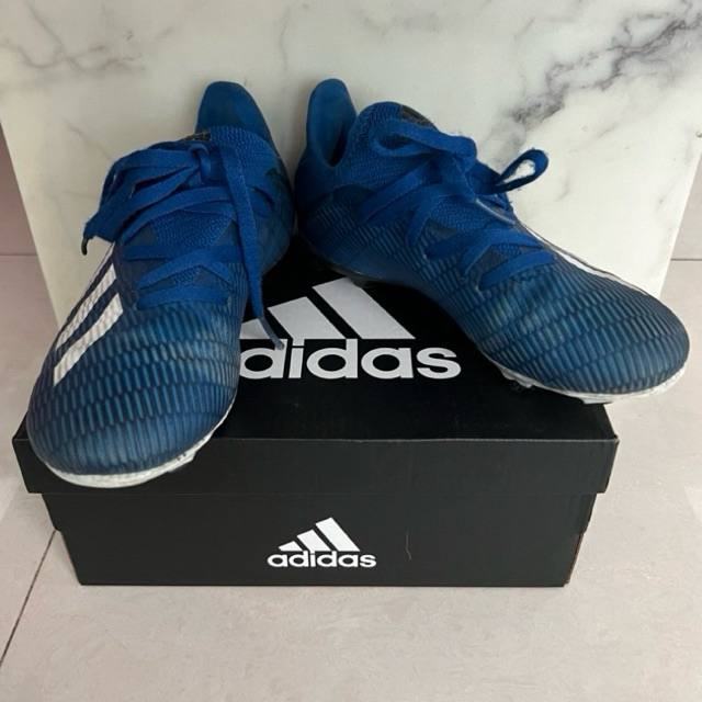 ะรองเท้าเด็กมือสอง สภาพดี รองเท้าฟุตบอล สตั๊ด ADIDAS X19.3 ของแท้ พื้นดอกยังสวย ไซส์ 13UK