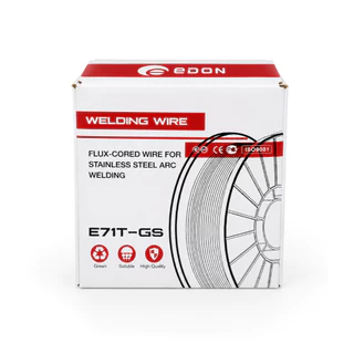 EDON ลวดเชื่อมฟลักซ์คอร์ MIG 1 กิโลกรัม ขนาด 0.8 และ 1.0 มม. น้ำหนักลวดเปล่า 1 กก เต็ม