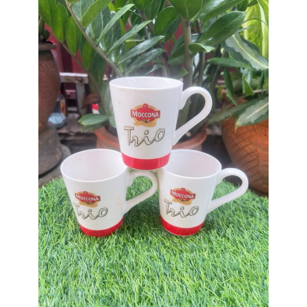 แก้วกาแฟmoccona AROMA LOCKERปากกว้าง7.5สูง9cm สวยแบบ Moccona