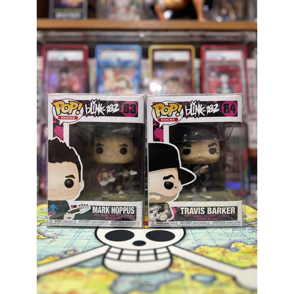 พร้อมส่ง✔️ ของแท้💯% FUNKO POP : BlNK-182 MARK (83) TRAVIS (84) แถมฟรี ‼️ PROTECTOR