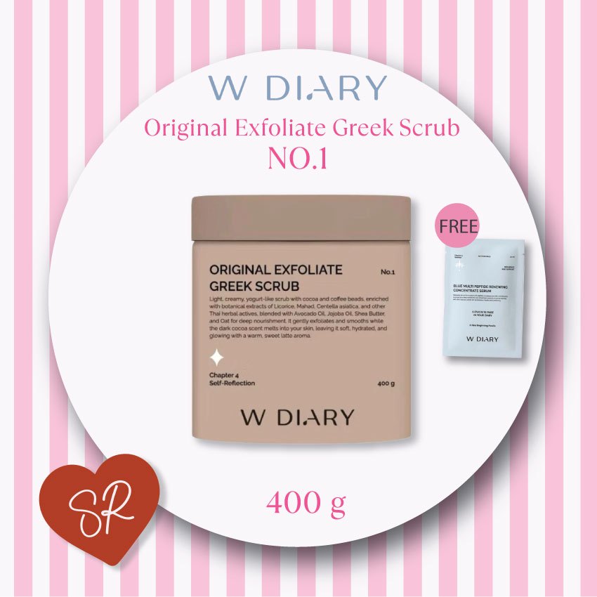 W Diary No.1 Original Exfoliate Greek Scrub  400g.