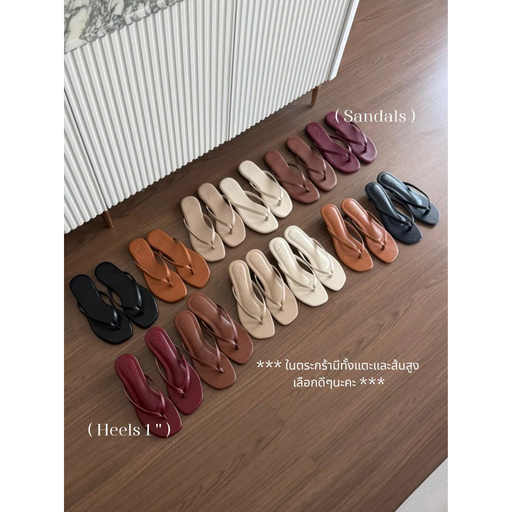 รองเท้า Allbout.shu รุ่น Classy ในตระกร้ามี *** แตะและส้นสูง 1 นิ้ว | ดีไซน์เรียบ Old money เข้าได้กับทุกลุค(Size 36-45) thumbnail 3