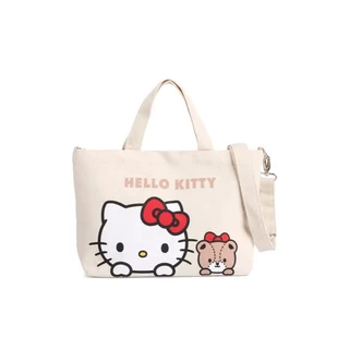 Mini Mono x Sanrio กระเป๋าโท้ท Size L ดีไซน์เรียบง่าย เข้ากับยุคสมัย พร้อมฟังก์ชั่นการใช้งานหลากหลาย