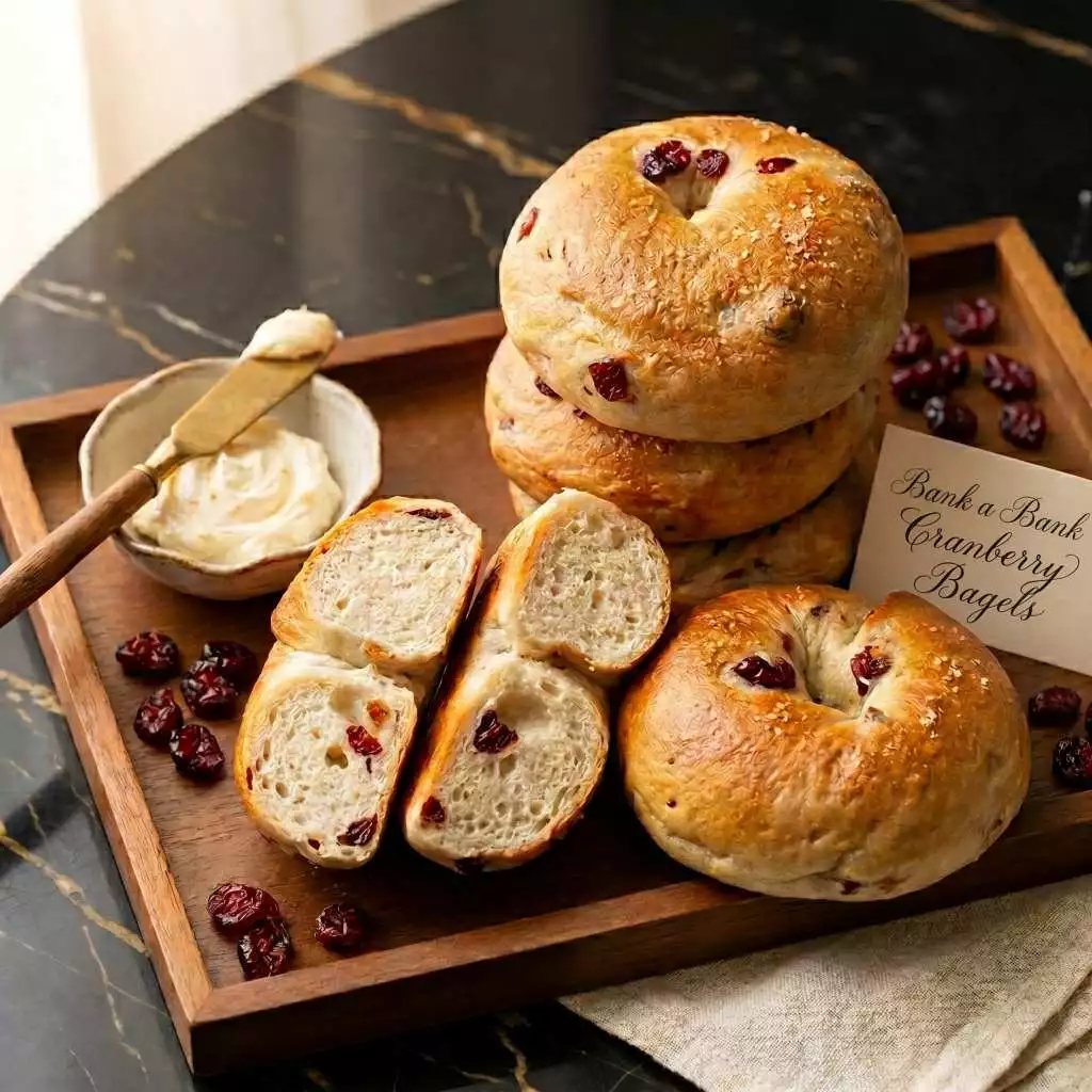 Canberry Bagel ขนมปังเบเกิล Homemade Bagel เนื้อหนึบ 5 ชิ้น ทำใหม่ทุกออเดอร์ พร้อมส่งทุกวัน