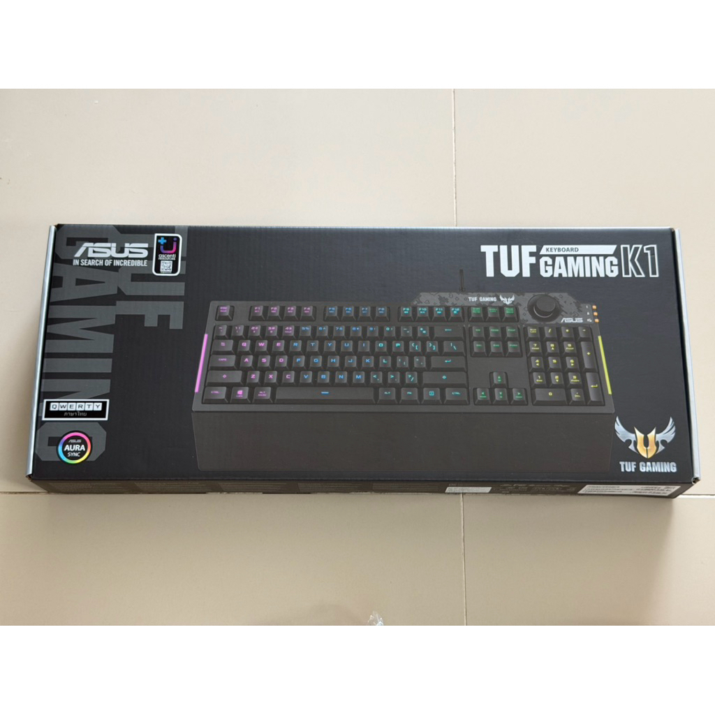 คีย์บอร์ด TUF GAMING K1 วิคีย์ภาษาไทยรองรับของใหม่ (มีของพร้อมส่ง)