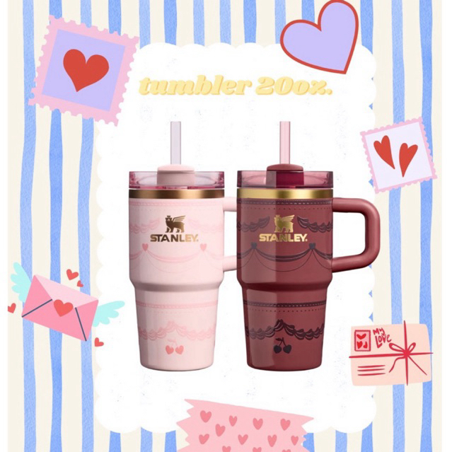 พร้อมส่ง แก้วเก็บความเย็น stanley tumbler 20oz. 💘