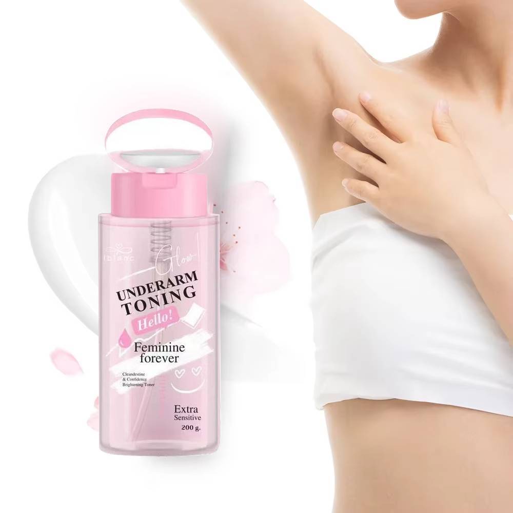 UNDERARM TONING โทนเนอร์ เช็ดรักแร้ ต้นคอ ขาหนีบ ปรับสีผิวให้สว่างขึ้น Body Toner 200ml ฝาปั้ม