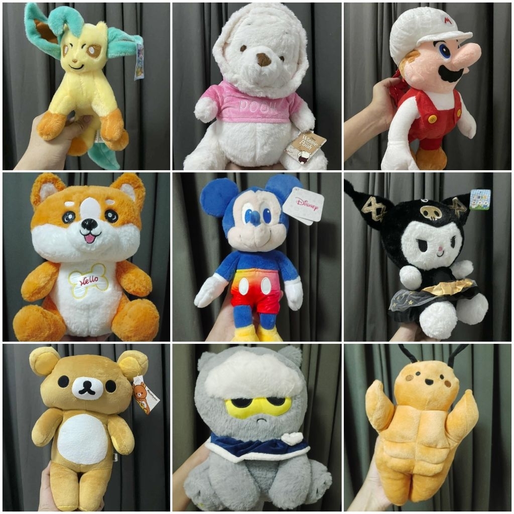 อัพเพิ่ม มือ1!!! ตุ๊กตา 7-15นิ้ว  ขนาดตามระบุ มือ1 ของใหม่ พร้อมส่ง 😁
