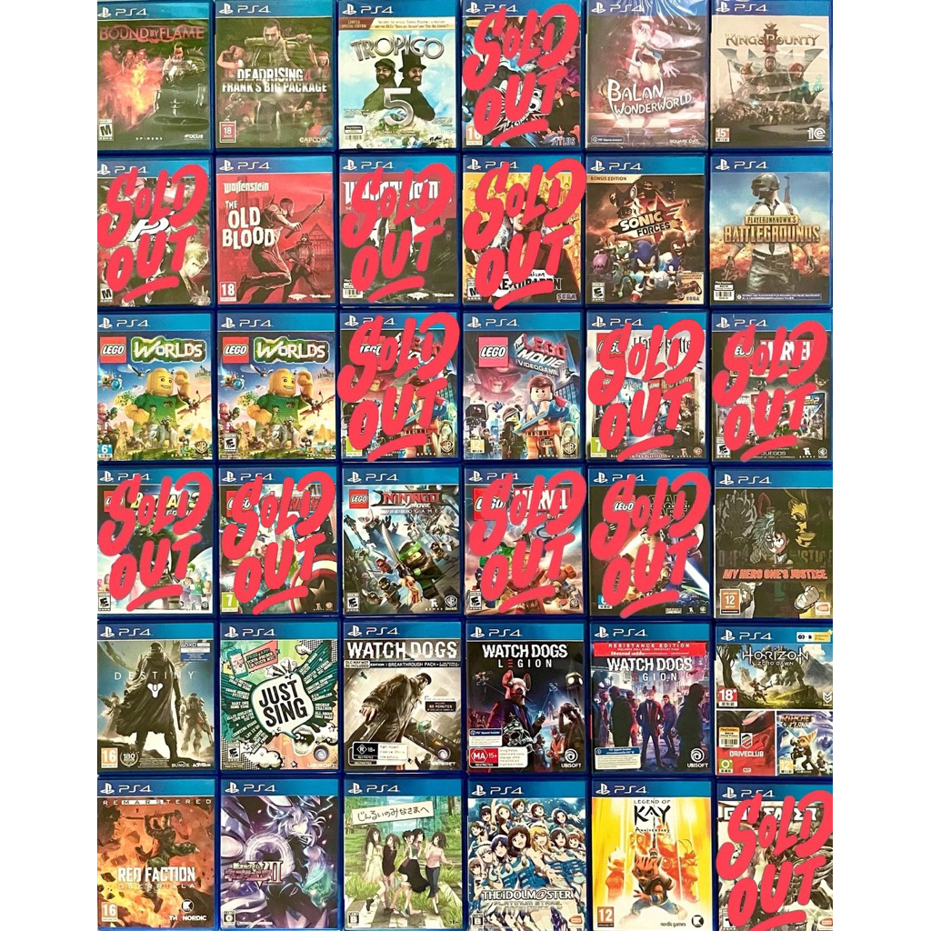 แผ่นเกม Ps4 มือสอง (3)