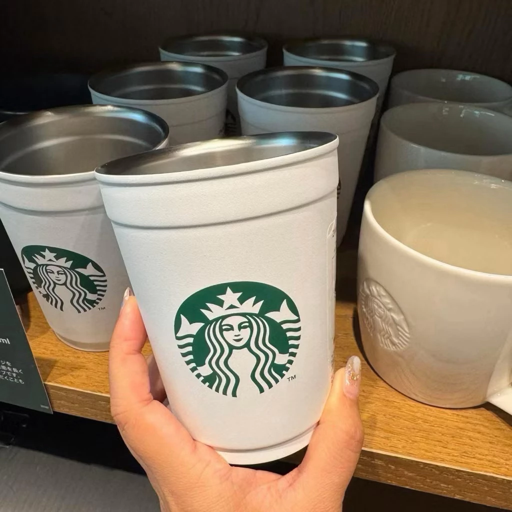 แก้ว Starbucks Tumbler 2way ลายคิตตี้ผิวแทน