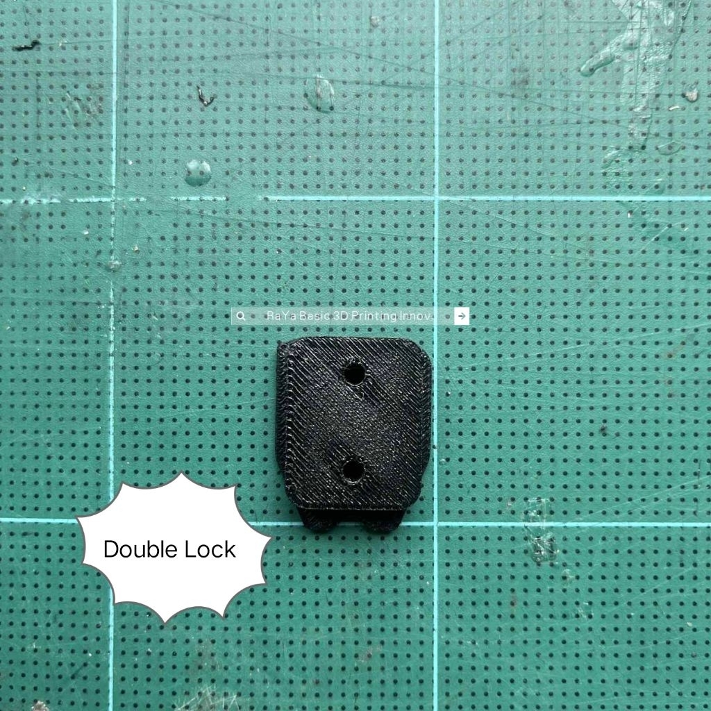 [3D print] คลิปล็อค Tajima double lock แข็งแรงพร้อมใช้งาน