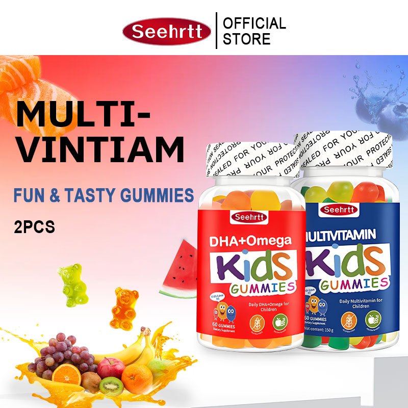DHA+Omega3 Multivitamin Gummy Kid's วิตามินอาหารเสริมแบบกัมมี่