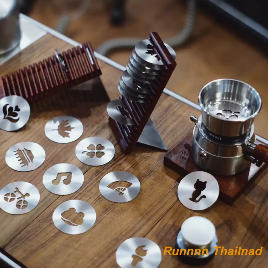 แผ่นกรองน้ำกาแฟสำหรับหม้อแรงดัน RUNNNNN V.3 สแตนเลส 304 หนา 3 มิล ตัดเลเซอร์ลบคมขัดผิวสวยงาม