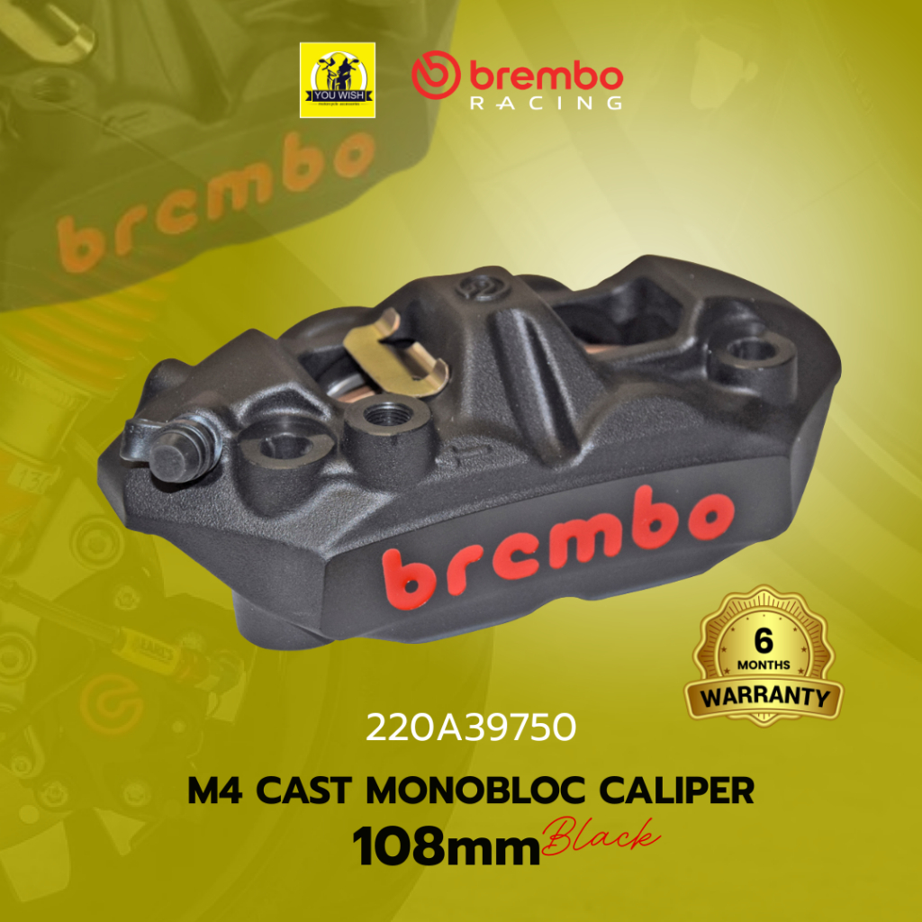 BREMBO RACING 108 MM M4 CALIPERS KIT - BLACK