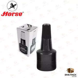 หมึกเติมแท่นประทับ Horse ตราม้า ไม่กันน้ำ 28 CC. (มีให้เลือก 5 สี)