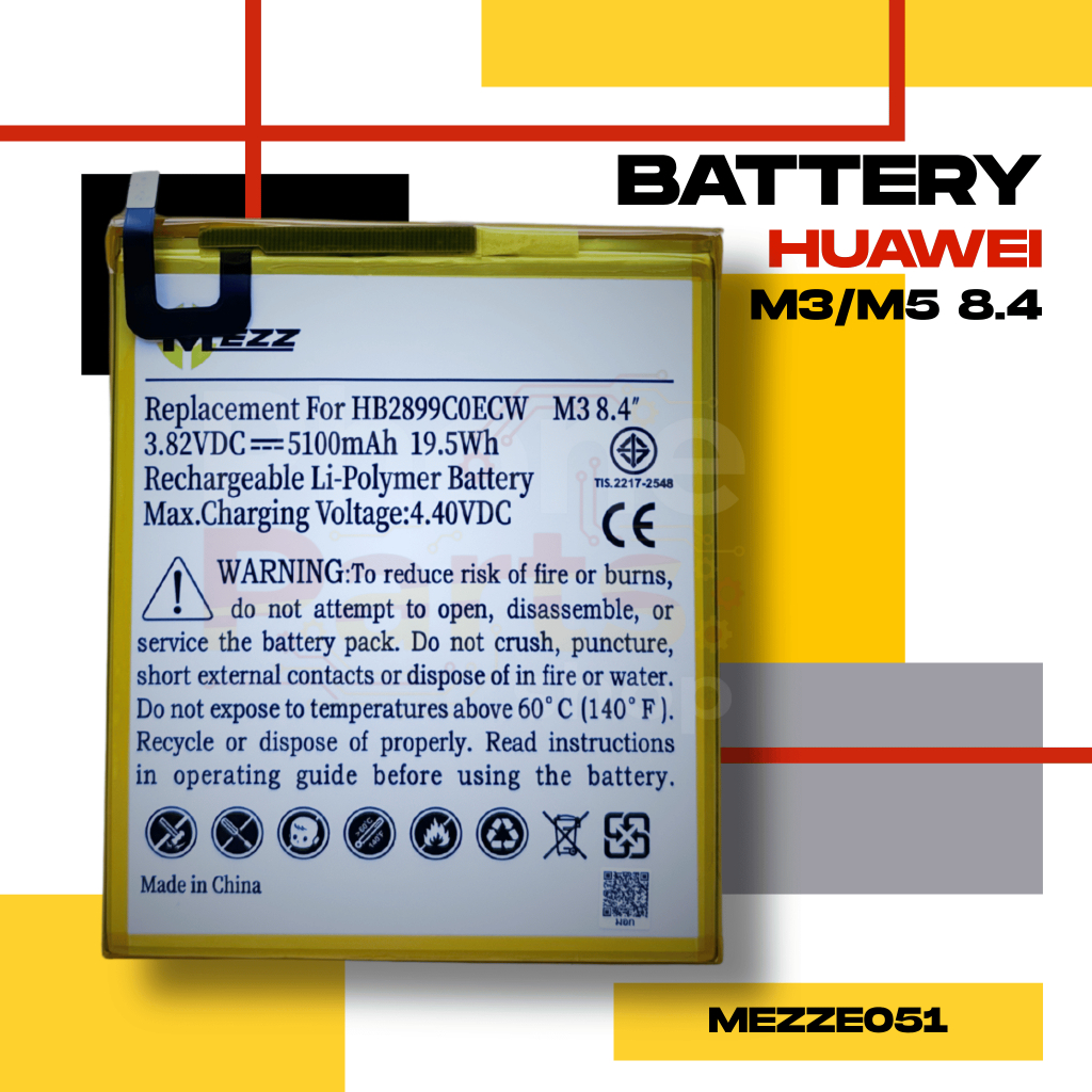 แบตเตอรี่ Battery Huawei M3/M5 8.4(HB2899C0ECW)