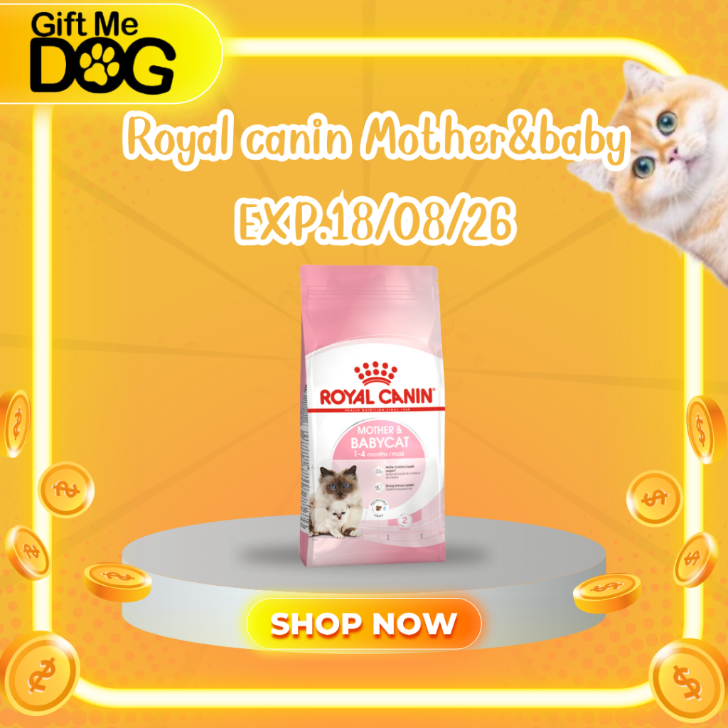 Royal Canin mother&babycat โรยัลคานิน อาหารแมวชนิดเม็ด ขนาด4kg exp.18/08/2026