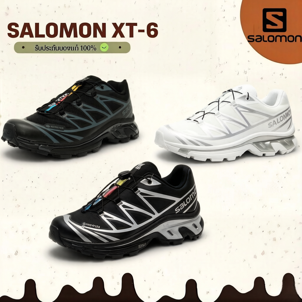 จัดส่งทันที💙ของแท้ 100%💯 Salomon XT-6 กันน้ําและกันลื่น ทนทานสำหรับใช้งานทุกวัน