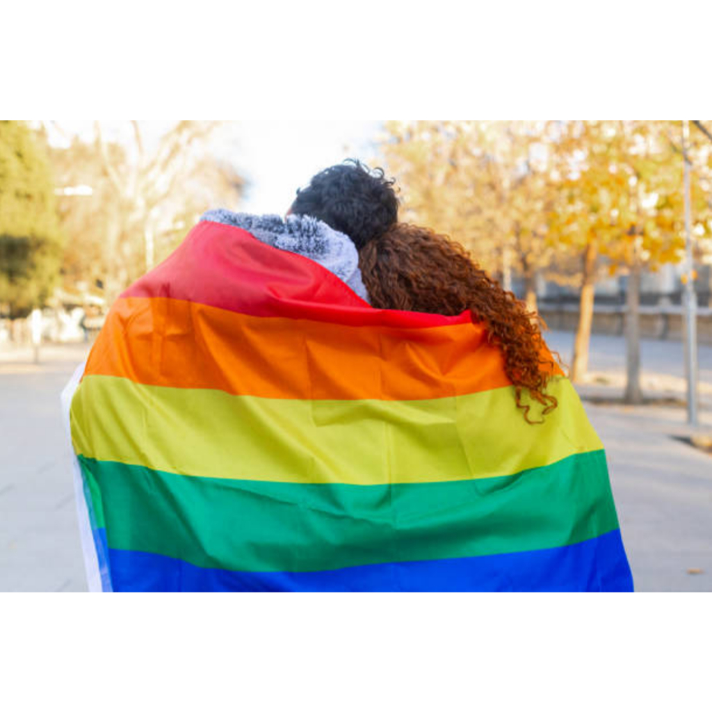 ธงสีรุ้ง ธงยาว ธงไพรด์ เรนโบว์ ของตกแต่ง LGBTQ ธง หลากหลายทางเพศ Rainbow flag long flag rainbow.