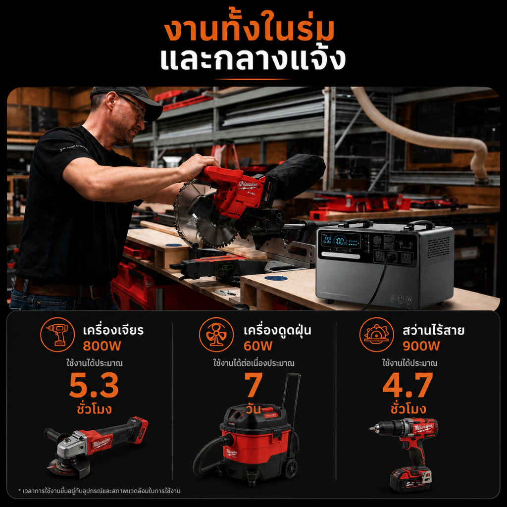 Hope Sesame Power Station 600W 1000W เครื่องสำรองไฟ thumbnail 5