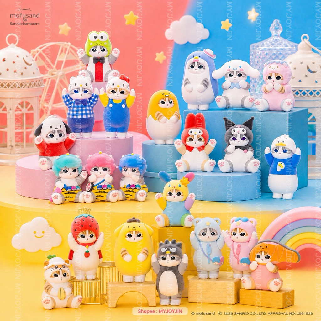 ( 🌈💘 ; พร้อมส่งด่วนในไทย ) Mofusand Japan x Sanrio Figure