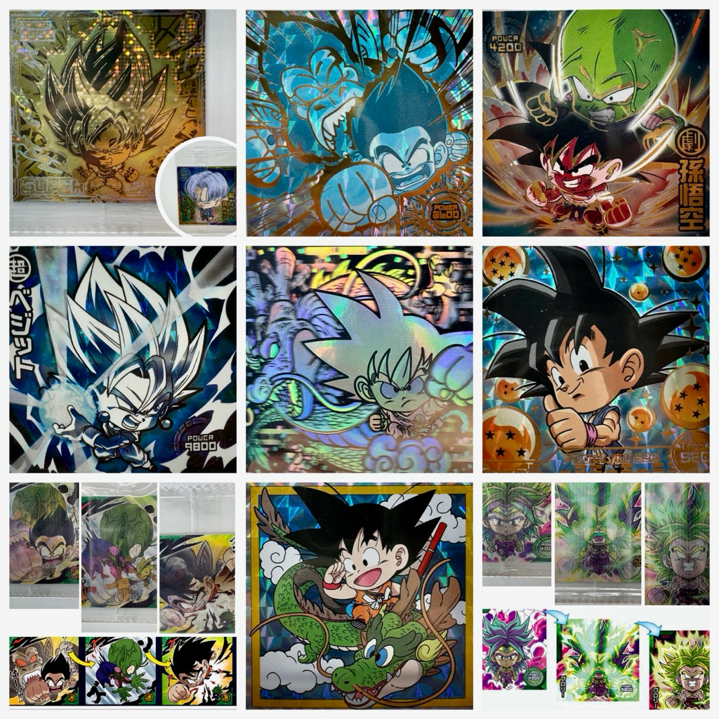 Dragon ball Ultra Rare Sticker Wafer สติ๊กเกอร์เวเฟอร์ดราก้อนบอลระดับหายาก (เฉพาะสติ๊กเกอร์)