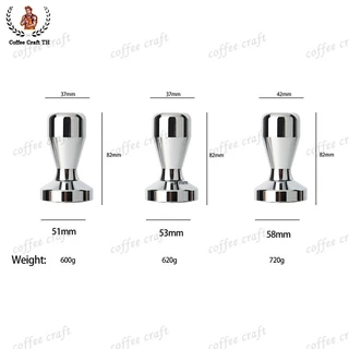 Stainless Steel Coffee Tamper แบน แทมเปอร์กดกาแฟ ที่กดกาแฟ ที่อัดกาแฟ กดกาแฟ อุปกรณ์สำหรับบาริสต้า
