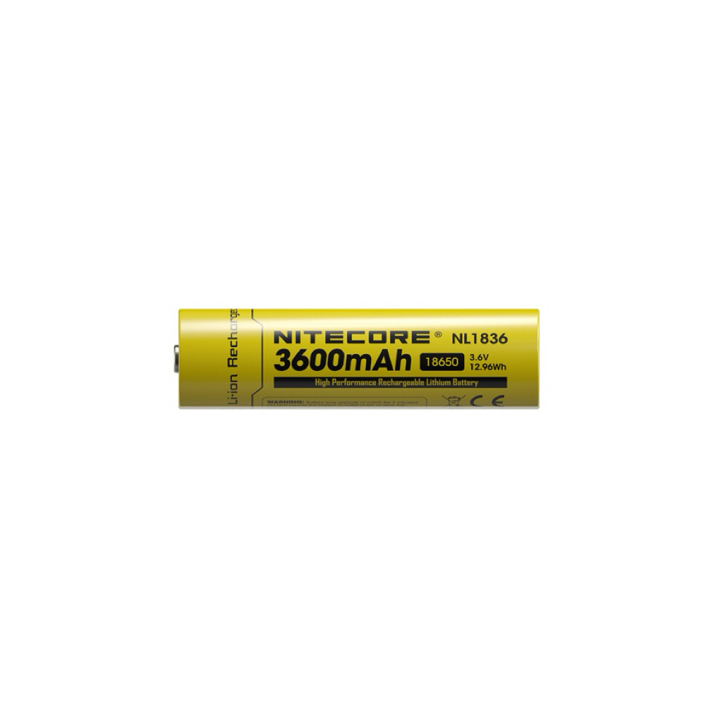 ถ่านNitecoreแท้ NL1836แบตเตอรี่18650 High-Performance Li-ion Rechargeable Battery