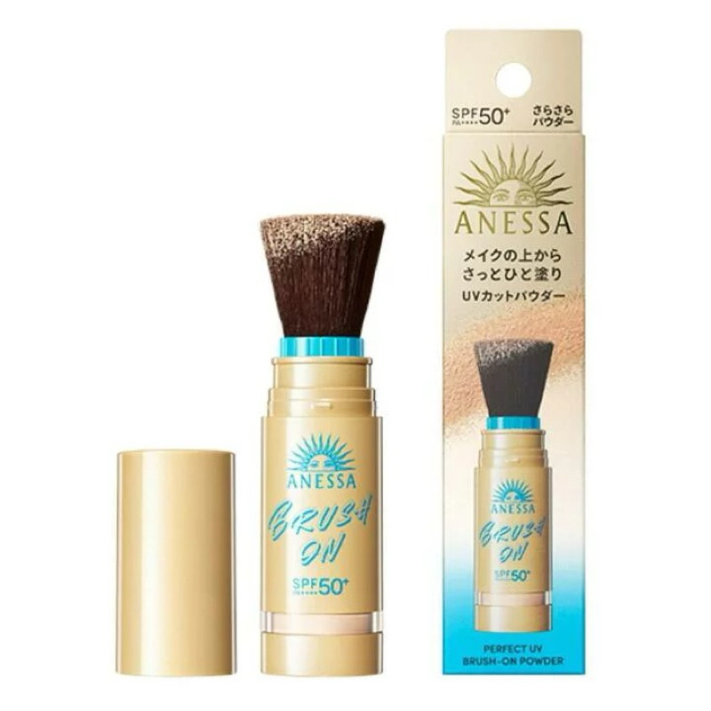 (พร้อมส่ง/ของแท้) Anessa Perfect UV Brush-On Powder 3g แป้งกันแดดเนื้อเนียนละเอียด