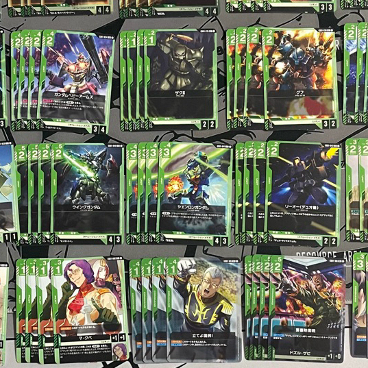 [GD01-R, U, C][เขียว] Newtype Rising Gundam Card Game (GCG) GD01 Green อะไหล่สีเขียว พร้อมส่ง