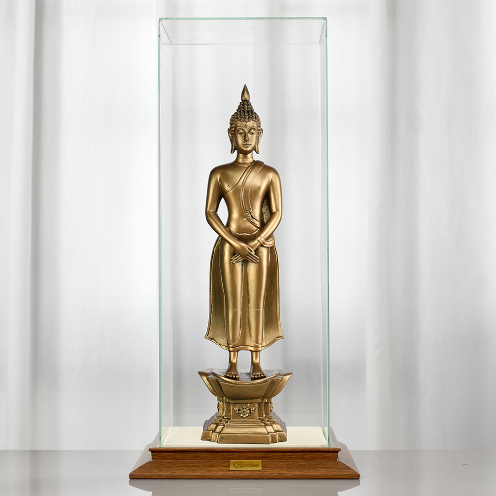 CHAIDEE พระประจำวันอาทิตย์ ปางถวายเนตร  เสริมบารมี สีปัดทองเหลือง ของขวัญมงคล