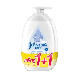 [แพ็คคู่] จอห์นสัน เบบี้ ฟราแกรนซ์ ฟรี โลชั่น 500มล. Johnson's baby Fragrance Free Lotion 500ml Twinpack