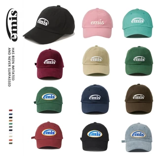 พร้อมส่ง (ของแท้ 100%) Emis หมวก CORDUROY WAPPEN BALL CAP-BLACK